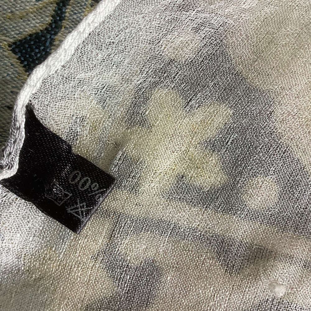 Sheer Silk Striped Rectangular Scarf - Picture 13 of 14
